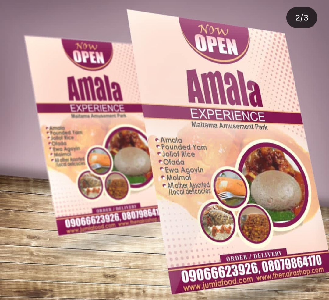 Restaurant promotional flyers printed by RSD Media